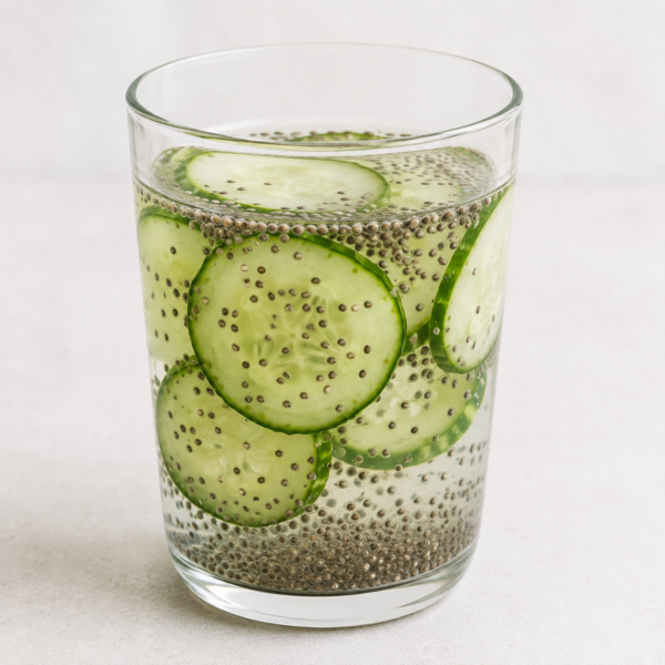 Chía con Pepino: Una Combinación Rica en Fibra para el Desayuno